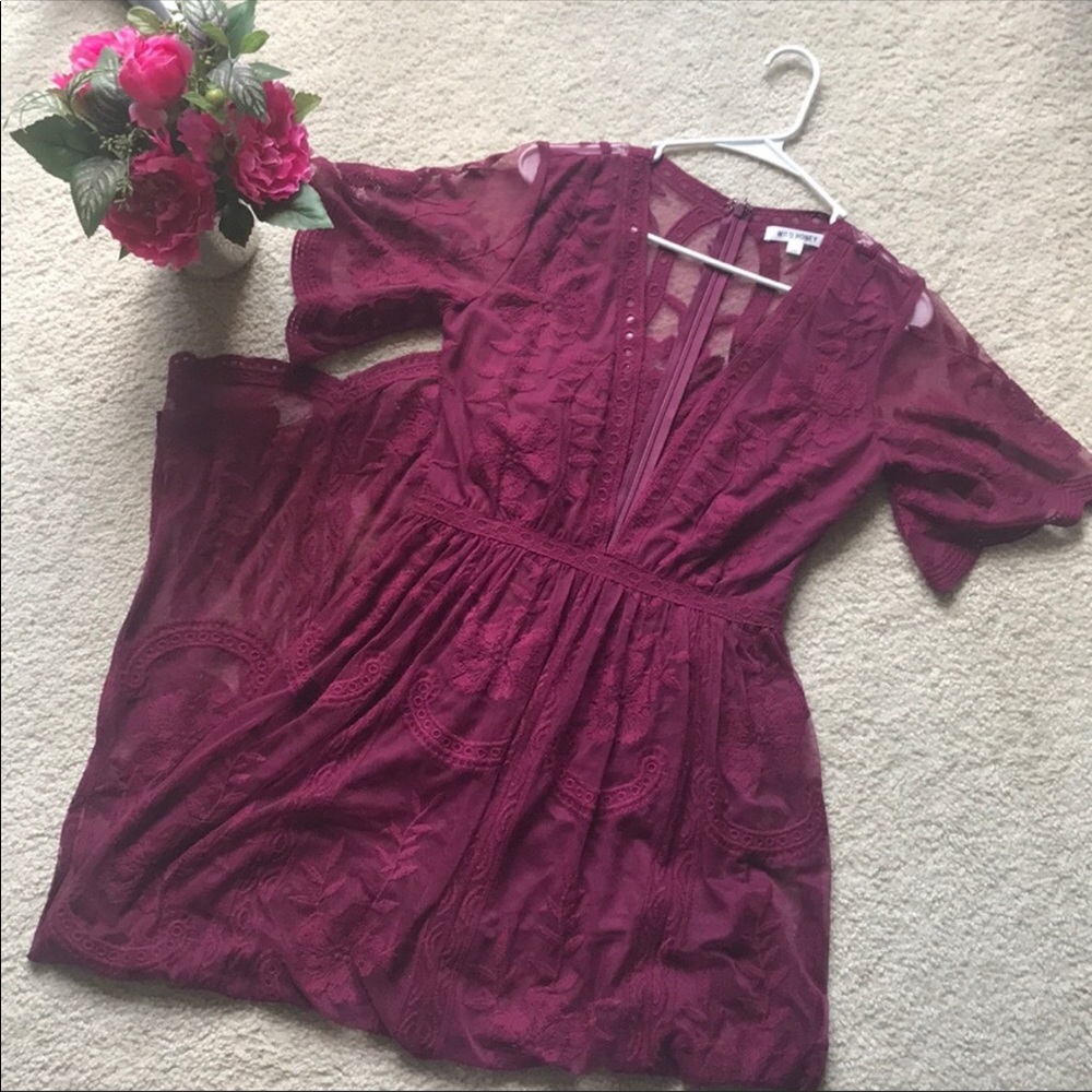 Lace maxi dress/romper